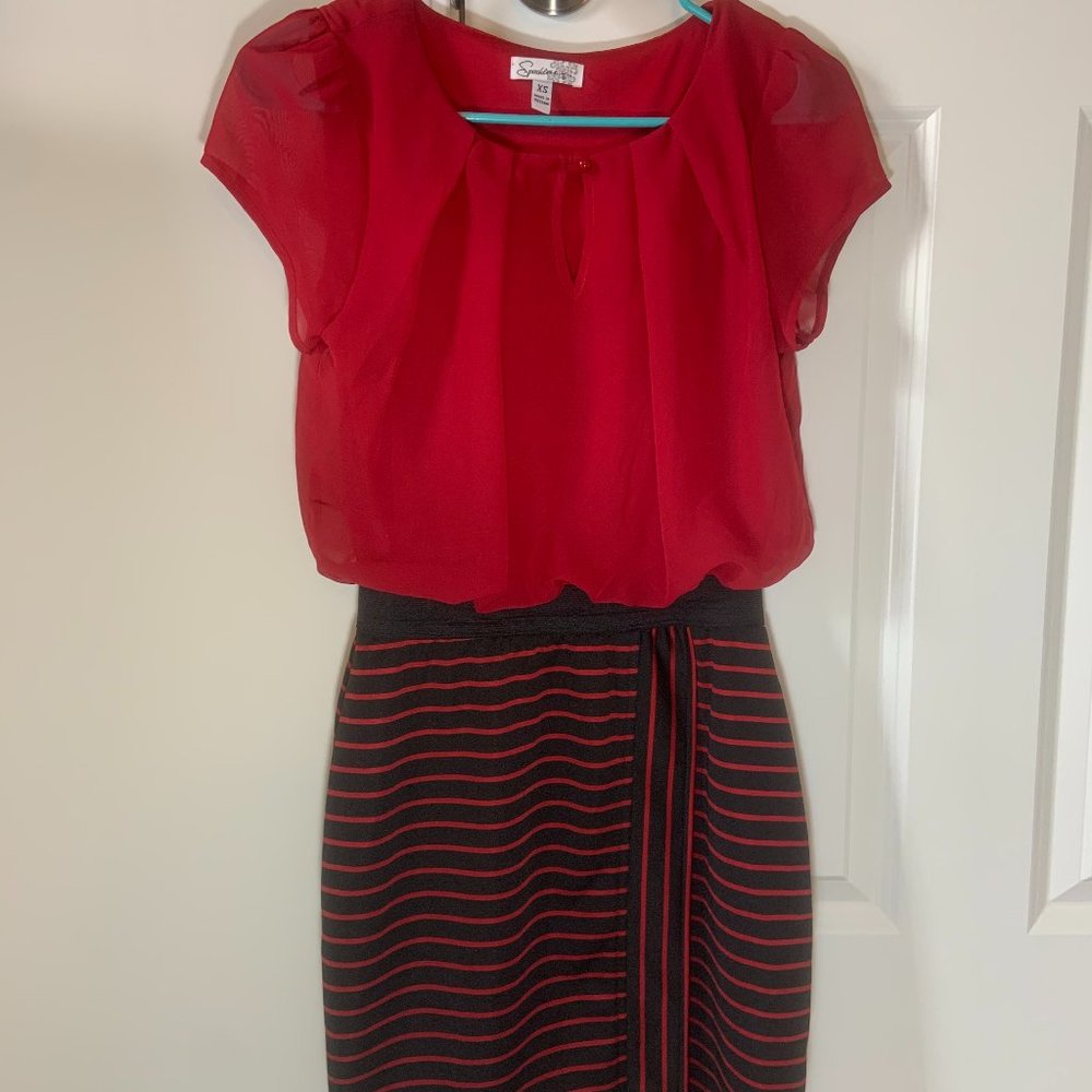 Red professional dress